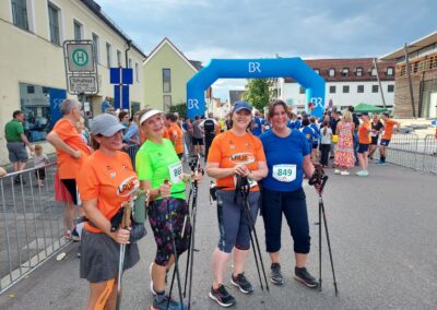 Nordic Walker am ziel