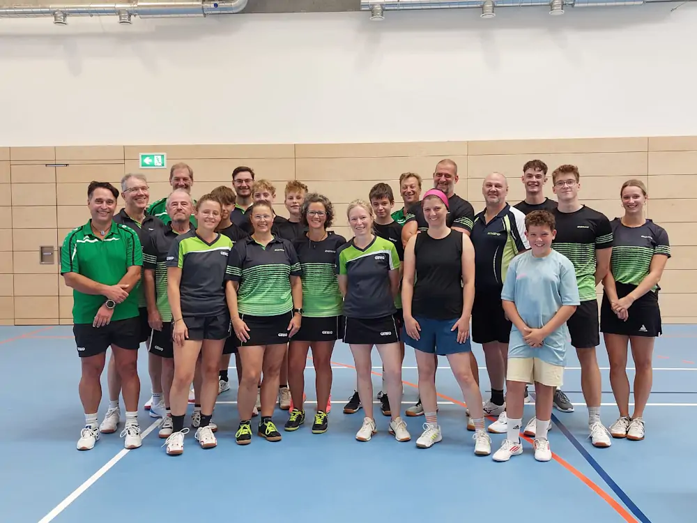 Tischtennis-Gruppe Bild der Tischtennis Abteilung